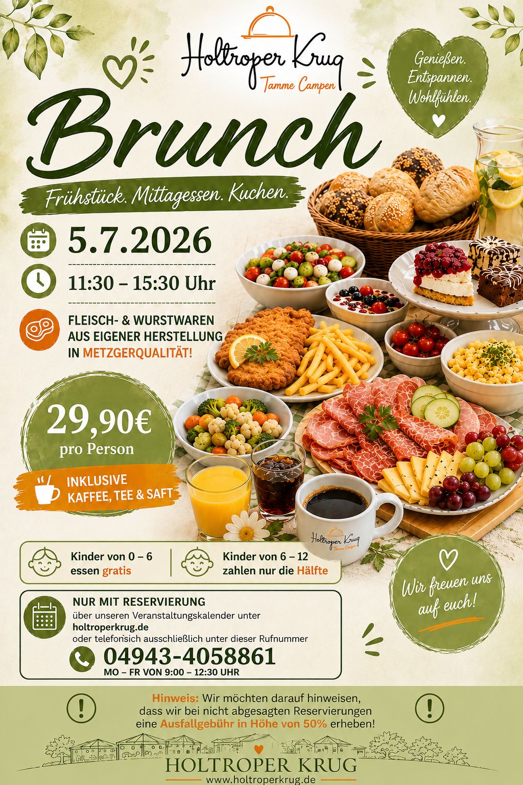 All you can eat Brunch